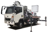 Howo 12-18 meters 4 x2 telescopic boom high-altitude working platform truck