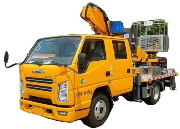 16 meters JiangLing 4x2 telescopic boom aerial operation vehicle