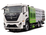 Dongfeng 6x4 Cleaning and sweeping car 10 cubic bins 12 cubic water tanks