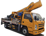 27meters  JiangLing 4 x2 telescopic boom aerial working vehicle