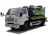 JMC 4x2 sludge transport truck  2 square water tank 4 square waste tank