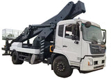 45 meters Dongfeng 4 x2 telescopic boom aerial operation vehicle