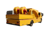 Large flow remote water supply and drainage rescue vehicle