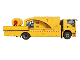 Large flow remote water supply and drainage rescue vehicle