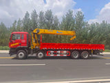 Howo 8×4 with Weichai 8T engine, 380 horsepower - XCMG 14-ton 5-section boom crane