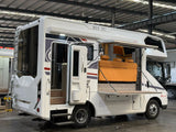 BYD T5 flat-roof motorhome with overcab bed